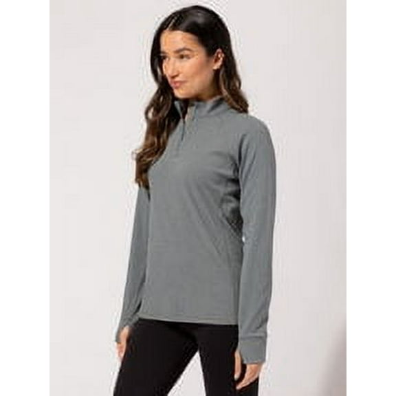 Threads 4 Thought HEATHER MARSH Women's Belinda Fleece 1/4-Zip Jacket, L