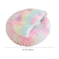 thumbnail image 3 of Hvmvliv Cats Bed Cats Bed Plush Hooded Colorful Pet Beds for Indoor Cats Winter Warm Soft Cats Bed Suitable for Small Cats Dogs 15.7x15.7x5.5in, 3 of 9