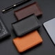 thumbnail image 1 of Estuche de visita cartera Portatarjetas magnética de PU Bolsillo para cuero Portatarjetas Slim Café caqui negro 10x6.7x1.6cm Gran capacidad Regalo para adultos, 1 of 6