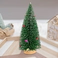 thumbnail image 4 of Christmas Tree Stems Decorations,Miniature Christmas Tree,Snow Frosted Cedar Tower Style Christmas Decoration,Holiday Decoration for Desktop Party Displays,10inch, 4 of 8