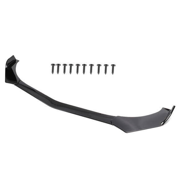 SCITOO Black ABS Front Bumper Body Kit Spoiler Chin Spoiler Front Bumper Lip Universal Fits for Most Cars Fits select: 2013 HONDA CIVIC LX, 2008-2010 TOYOTA PRIUS