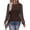 Brown, variant on Long Sleeve Shirts for Women Crewneck Casual Tops Fashion Fall Clothes Color Block
