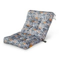 thumbnail image 3 of Classic Accessories Vera Bradley by  Patio Cushion Seat/Back, 41 Inch Rain Forest Leaves Blue, 3 of 5