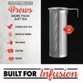 thumbnail image 3 of Gourmia Electric Kettle 1.7L with 6 Presets, Digital Display, and Tea Infuser, Red, 3 of 10