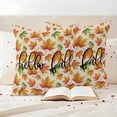 thumbnail image 3 of Fall Orange Maple Outdoor Waterproof Pillow Covers, Thanksgiving Autumn Leaves Retro Beige Decorative Square Throw Pillowcase Sofa Cushion Sham for Patio/Couch/Chair, 26"x26" 2 Pack, 3 of 8