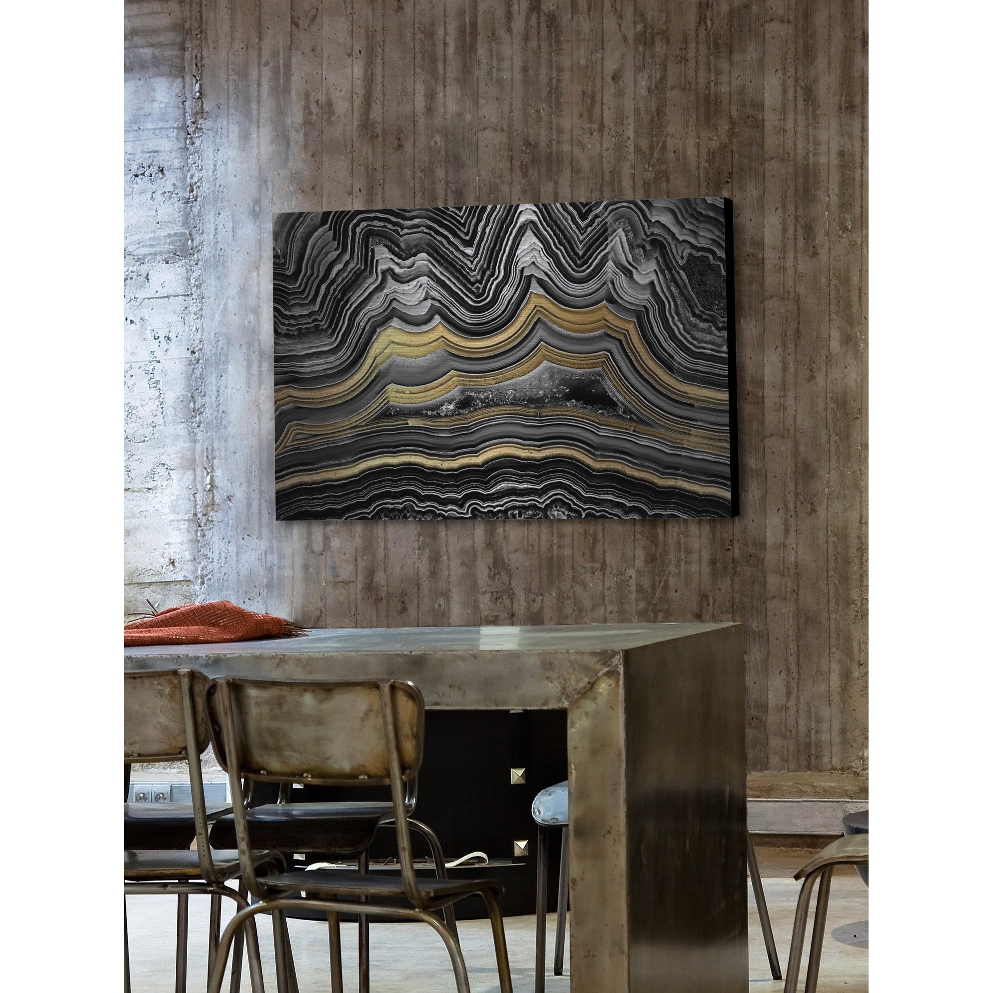 Marmont Hill "Waves of Glory" Painting Print on Brushed Aluminum