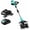 Blue, variant on Lumiparty Cordless Garden Tiller Cultivator, Electric Garden Tiller with 2 x 2.0Ah Battery & Charger for Garden Weeding Soil Cultivation, Blue