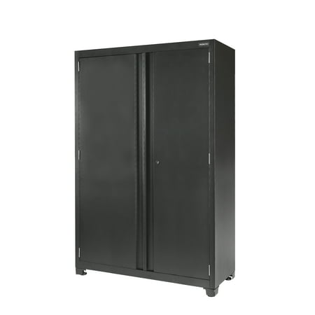 GreatStar WORKPRO 48-inch Heavy-Duty Garage Storage Cabinet  3 Shelves  Black  Metal