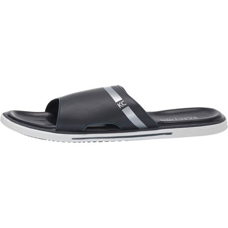 Kenneth Cole REACTION Men's Beach Slide, Navy, Size 7.0