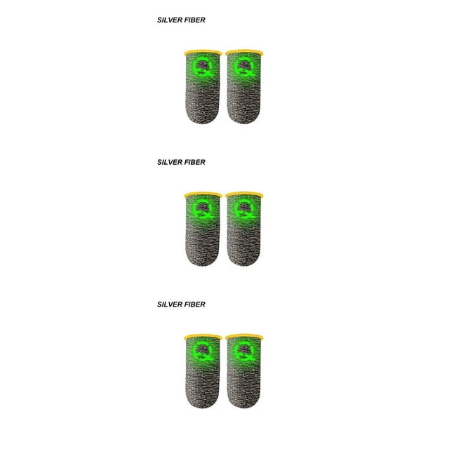 Funda para el dedo Methold 10 Uds. juegos transpirables luminosas para pantalla táctil PUBG guantes antideslizantes Type4 NO4