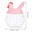 thumbnail image 1 of Cesta para huevos, cesta para guardar huevos, cesta de hierro para guardar huevos, cesta para guardar huevos con forma de pollo, rendimiento impulsado, 1 of 14
