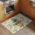 thumbnail image 2 of Entryway Rug 2'x3', Pink Yellow Floral Small Rug for Kitchen Bathroom Door Mat Indoor Entrance, Green Summer Botanical Rustic Non-Slip Area Rugs Floor Mats Carpet Front Door Rugs, 2 of 8