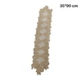 thumbnail image 2 of Xingzhi Simple Long Table Runner Lace Tablecloth Decorative Fabric Dining Tea TV Exquisite Wedding Decoration Coffee Color 35*90 cm, 2 of 6