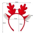 thumbnail image 3 of Ediodpoh Christmas Reindeer Headband with Ears Pie Headbuckle Hair Accessories for Childrens Dress up Props and Parties RD1, 3 of 3