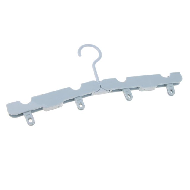 Percha de Ropa Plegable Portátil Estante de Sequía Plástica Colgador Clips para Excursión Acampada Azul Baoblaze Suspensiones plegables del recorrido