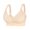 Khaki KHL, variant on YLOMAY Brassiere for Women Underwear Woman Front Snaps Adjustable Straps No Underwire Bras Solid Color Fashion Brassiere Plus Size Everyday Wear Black L