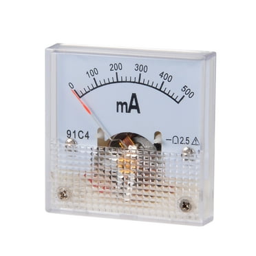 91C4-A Analog Current Panel Meter DC 500mA Ammeter for Circuit Testing 1 PCS