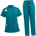 thumbnail image 6 of UTOURS Scrub Set Soft Top and Joggers Pant for Pet Groomer Beauty Salon SPA Cosmetology, 6 of 7