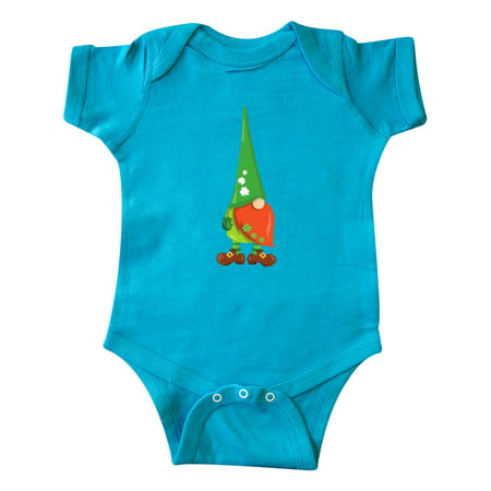 

Inktastic Saint Patrick s Day Gnome Gnome With Green Hat Gift Baby Boy or Baby Girl Bodysuit
