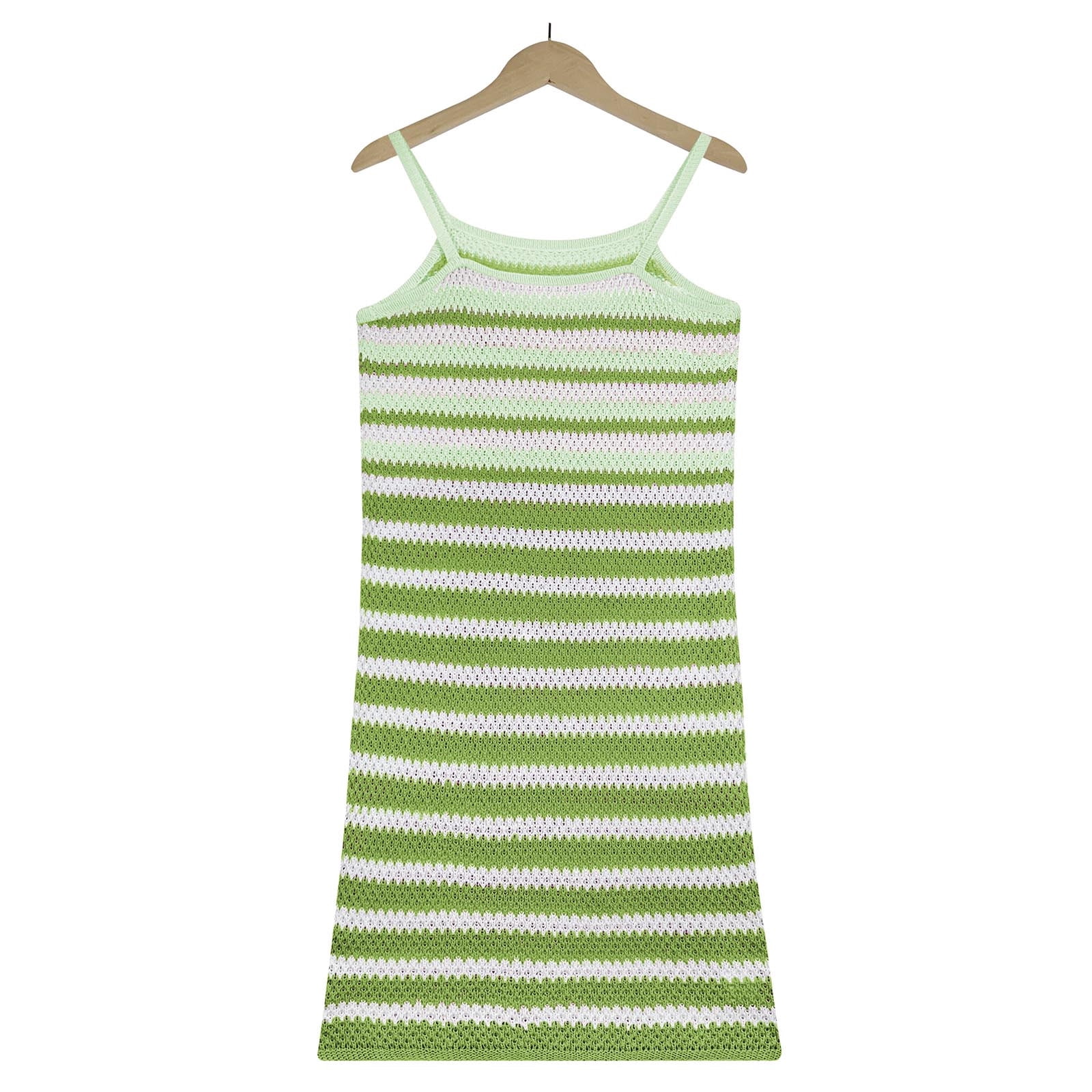 Bigersell Formal Dresses for Women Short Women's Casual Fashion Knitted Color Block Beach Sleeveless Square Neck Dresses Plus Wrap Dress Style 5889,