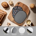 thumbnail image 4 of Pofeuu Garden Gnomes Print Silicone Pot Mat Mitten With Hanging Loop Heat Resistant Oven Mitts Non-Slip Bbq Baking Smoking Potholders, 4 of 7