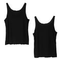 thumbnail image 6 of Womens Sexy Sleeveless for Tank Top Low Cut Neckline Solid Color Loose Casual Be, 6 of 19