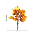 thumbnail image 6 of Fall Artificial Pumpkin & Maple Leaf Floral Bouquet Fall Home Decor And Holiday Decorations Artificial Thanksgiving Table Faux Autumn Floral Arrangements for Home Decor Housewarming Gift, 6 of 6