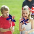 thumbnail image 4 of XIXISTARYY 4th of July Decorations Patriotic Pinwheels 12 Pack American Flag Design, Perfect for 4th of July, Memorial Day, Outdoor Decor, 4 of 4