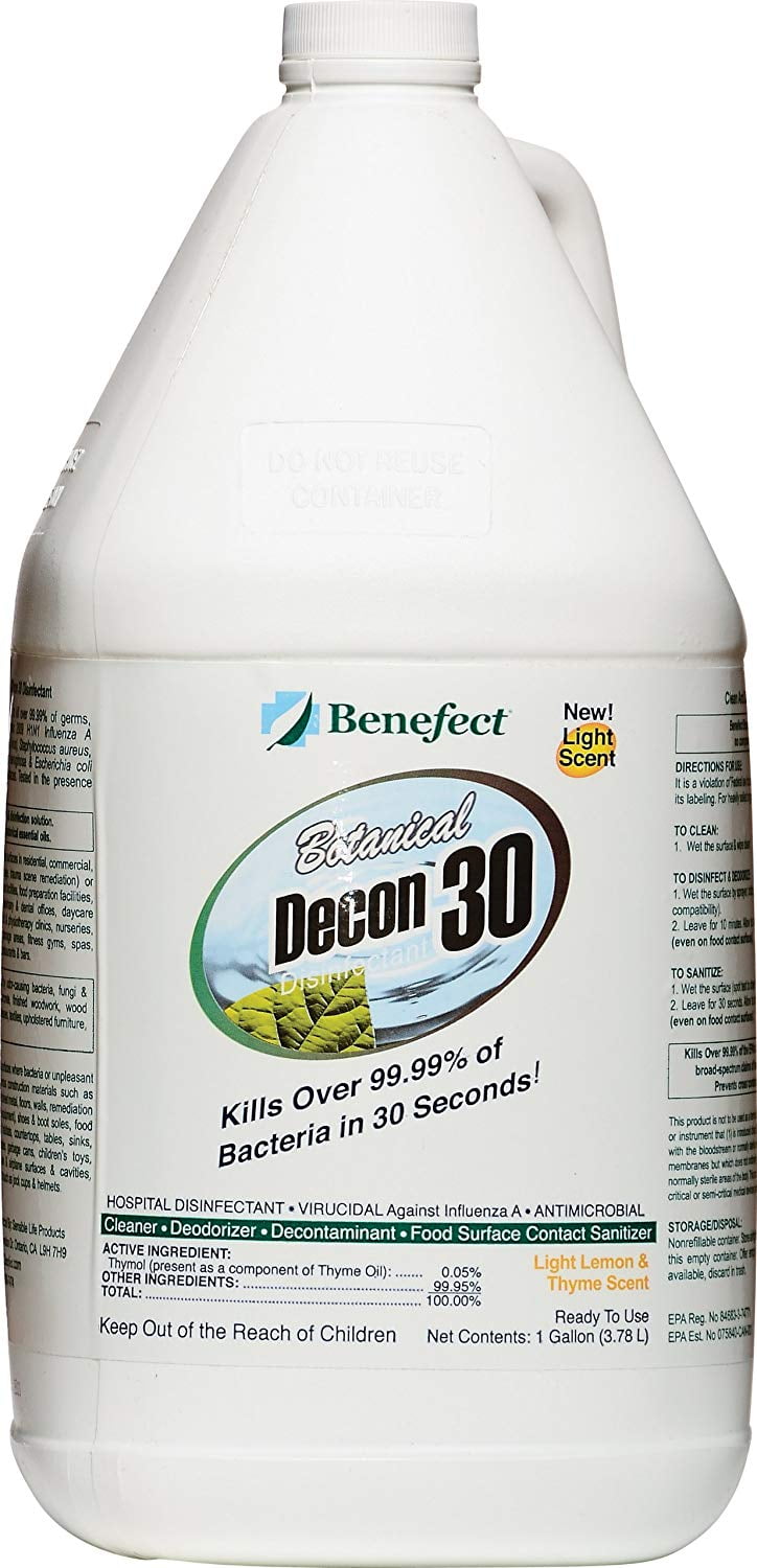 Benefect Botanical Decon 30 Disinfectant Cleaner 4 Liter Walmart Canada