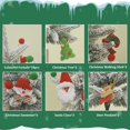 thumbnail image 2 of Small Tabletop Flocked Christmas Artificial Tree with Hanging Ornaments, 2 of 7