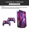 thumbnail image 2 of PS5 Skin Disc Version Console & Controllers, Mytrix Durable Protective Skin Stickers for Playstation 5 disk Edition, Vinyl Decal Stickers- Cosmic, 2 of 7