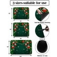 thumbnail image 3 of Christmas Snowflakes Green Dish Drying Mat for Kitchen Counter, Absorbent Quick Dry Coffee Bar Mat Pad Thin Diatomaceous Sink Mat, Winter Xmas Balls Pine Branches Non Slip Dish Drainer Mat 16x24, 3 of 6