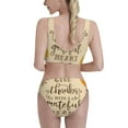 thumbnail image 3 of Daiia Thanksgiving With A Grateful Heart printed 2 piece Swimsuit Bikinis for Women High Waisted Racerback Bathing Suits Summer Tummy Control Scoop Neck Swimwear-X-Large, 3 of 8