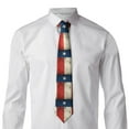 thumbnail image 2 of Men'S Texas Flag Distressed Fashion Business Wedding Neckties Ties, 2 of 7