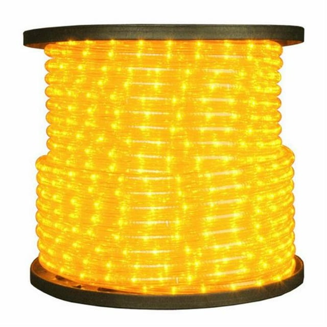 American Lighting ULRL-LED-YE-150 0.5 in. LED 2-Wire 120V Directional Yellow Rope Light