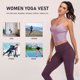 thumbnail image 5 of Mujeres 2-en-1 camisola sujetador deportivo almohadilla extraíble correas cruzadas chaleco Yoga Fitn Abanopi Sujetador deportivo, 5 of 7