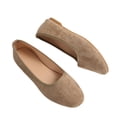 thumbnail image 4 of Fengqque Women's Pointy Toe Loafer Flat Comfortable Work Shoes Cute Penny Loafer Slip On Ballet Flat Khaki 6(37), 4 of 7