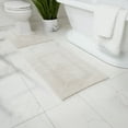 thumbnail image 3 of Fabstyles  Soft & Absorbent Reversible Cotton Bath Rug Set of 2 Taupe, 3 of 5