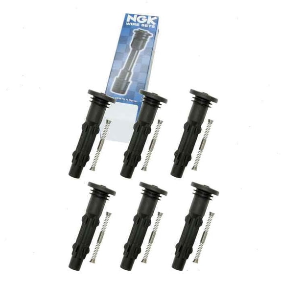 6 pc NGK Ignition Coil Boots compatible with Mercedes-Benz ML350 3.5L V6 2006-2011