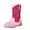 Hot Pink, variant on Splozh Boots for Little Girls Kid Cowboy Boots Side Zipper Classic Embroidered Western Boots for Toddler Little Big Kids,Purple 2