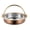 22cm, variant on Japanese Sukiyaki Stainless Pan Commercial Hammered Shabu Shabu Pot Japanese Style Sukiyaki Nabe Pot 304 Stainless Steel Pot Hotpot Stockpot for Induction Cooktop