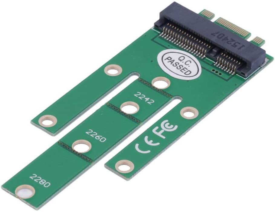 50mm Mini PCI-E 52pin mSATA SSD to M.2 NGFF B-key Adapter Add on Cards PCBA 