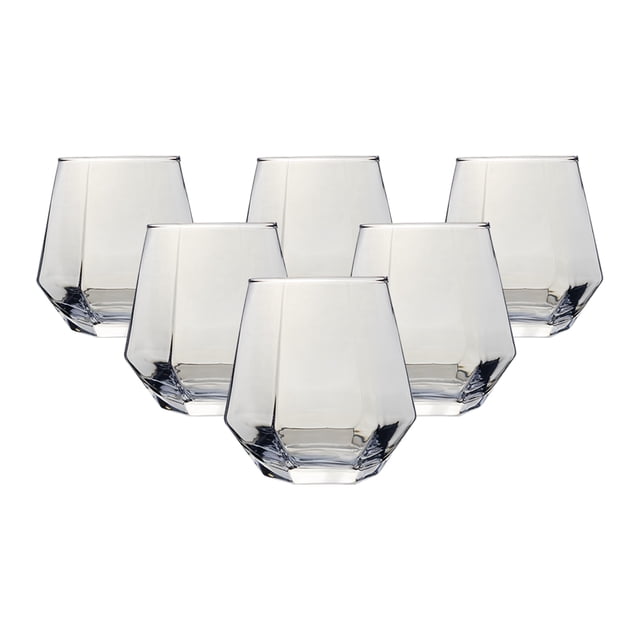Set de 6 Vasos de Cristal Azul 310 ml