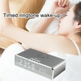 thumbnail image 3 of Reloj de Alarma Digital Multifuncional Reloj de Alarma de Escritorio, Carga Inalámbrica, Auriculares Bluetooth, Cargador de Reloj, Pantalla Digital, Inteligente 10W, Carga Rápida para Teléfonos Móvile, 3 of 6