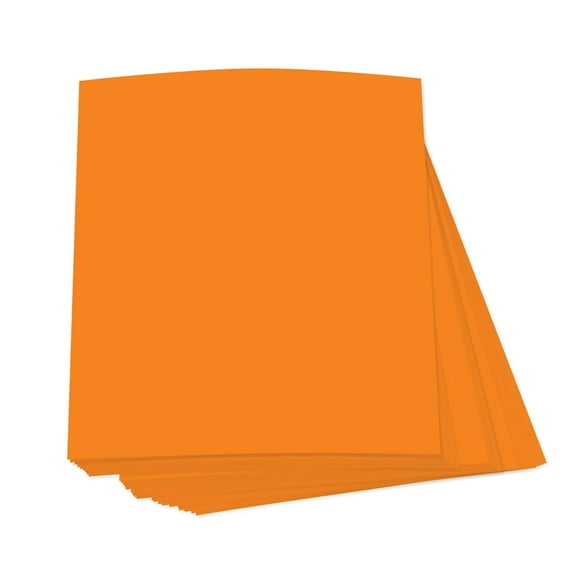 Bright Neon Fluorescent Labels/Stickers - Orange - Size 4" x 6" - 50 Sheets Per Pack
