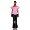 thumbnail image 2 of Time and Tru Women's Square Neck Top, Sizes XS-XXXL (Women's and Women's Plus), 2 of 5