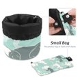 Cats on a White Background Cosmetic Bags Drawstring Barrel Makeup Bag