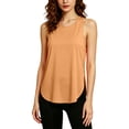 thumbnail image 3 of ZGRBOU Workout Tops for Women Sleeveless Summer Round Neck Athletic Shirts Lightweight Curved Hem Gym Tank Tops, 3 of 6