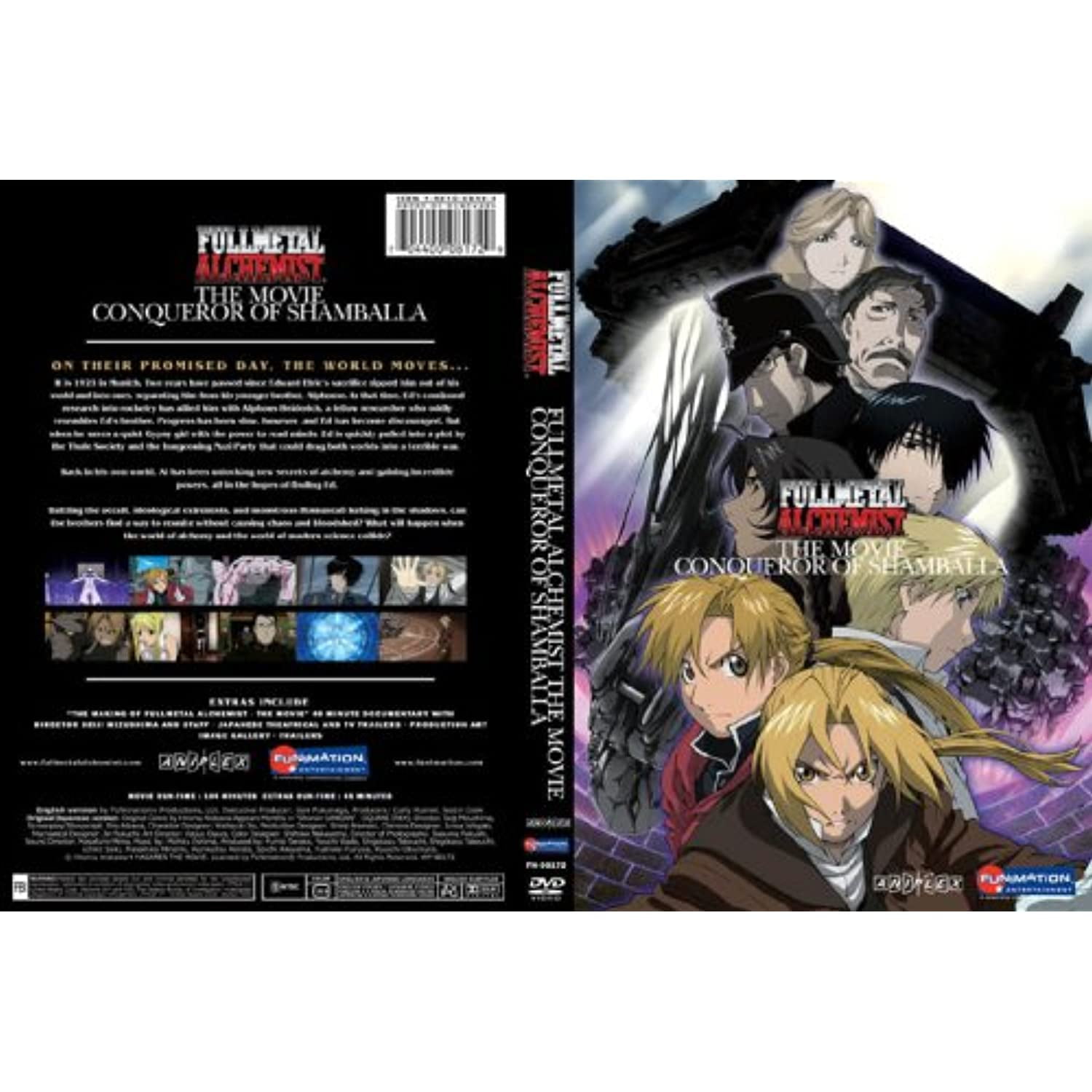 Buy the Aniplex Funimation Fullmetal Alchemist The Movie Conqueror of  Shamballa Special Edition 2-Disc Set DVD