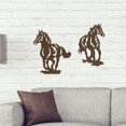 thumbnail image 3 of XWQ Forma de caballo Metal de metal Art No es fácil caer para caer aplicaciones de ancho reutilizables Decoración de arte de pared para al aire libre XWQ 715087826, 3 of 6